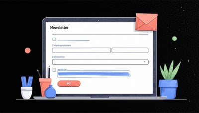 Newsletter signup illustration Newsletter signup illustration